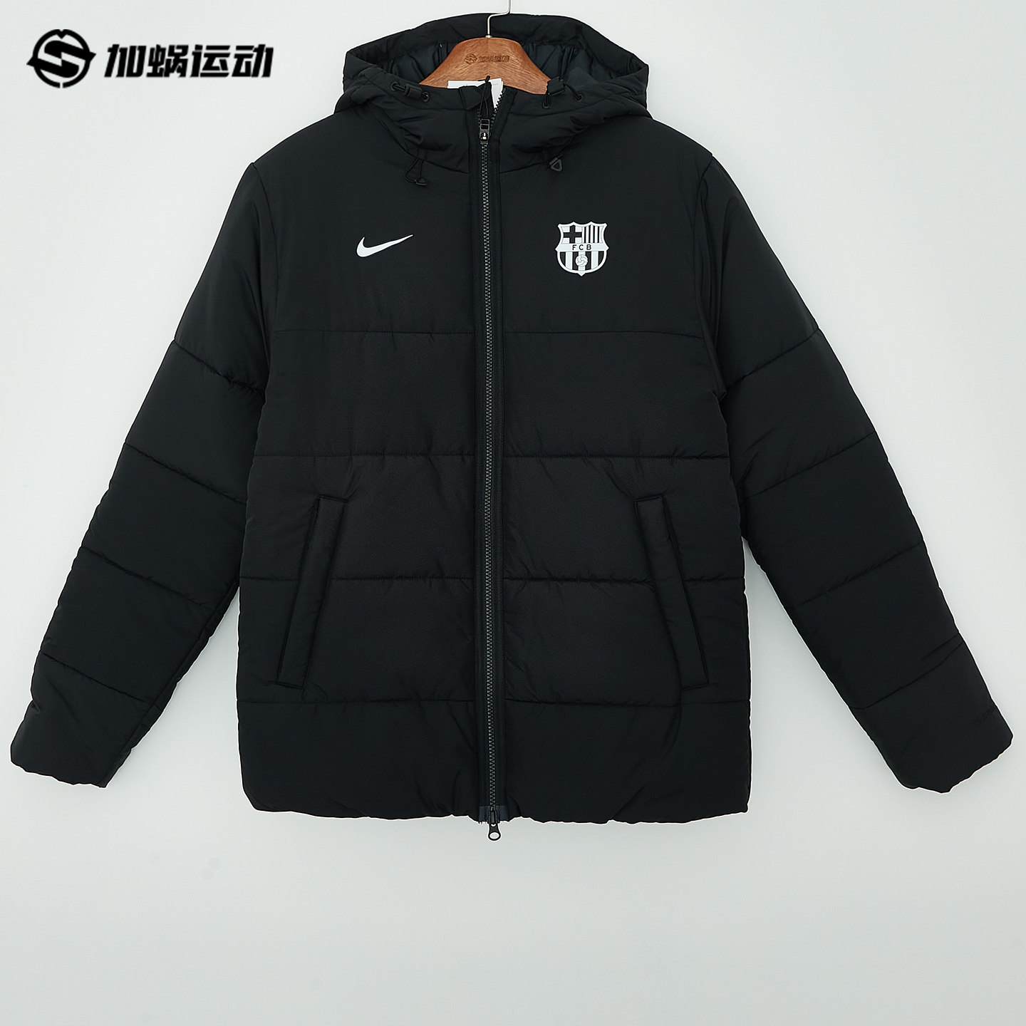 SFS耐克巴萨26/27巴塞罗那棉服保暖运动冬装短款外套IO3647-010
