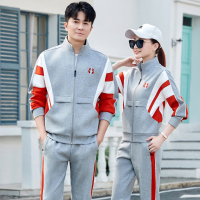 春秋季运动套装男情侣装女休闲服