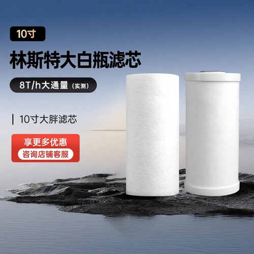 林斯特大白瓶滤芯10寸PP滤芯复合滤芯