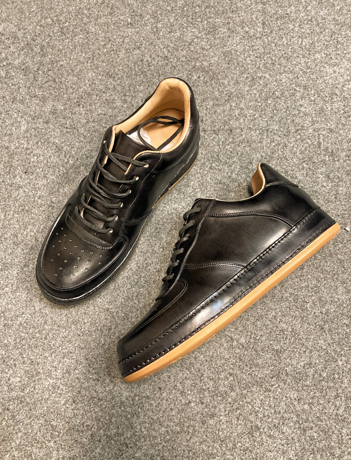 植鞣牛皮日系手工做旧复古低帮板鞋空军圆头系带透气运动鞋男百搭,流行男鞋,休闲板鞋,淘宝优惠券,粉丝福利购,淘宝优惠卷