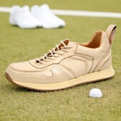 原色植鞣牛皮阿甘鞋 手工缝制透气舒适百搭正品 男士 复古休闲运动鞋