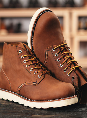 英伦复古9111固特异工艺台湾泰庆皮工装靴真皮男女马丁靴真皮短靴