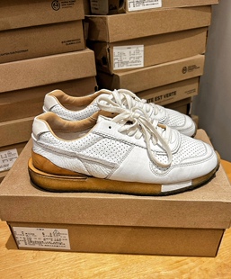 手工鞋 高定版 日系复古头层牛皮慢跑鞋 男女同款 休闲运动舒适透气鞋