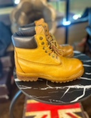 牦牛皮大黄靴固特异手工男女同款 靴圆头男靴机车马丁靴潮 休闲工装