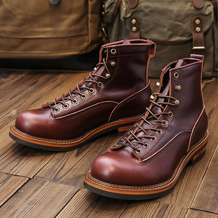 英伦复古短脸马丁靴男女全码 耐磨头层牛皮短靴机车短靴 冬季