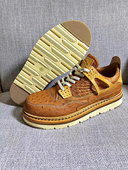 无涂原胚皮男女同款 固特异鸵鸟皮AJ复古板鞋 手工休闲鞋 重工水洗