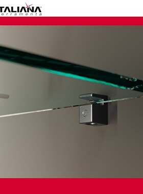 意大利IF玻璃层板托GRACE玻璃层板托5MM8MM玻璃进口调节镍色黑色