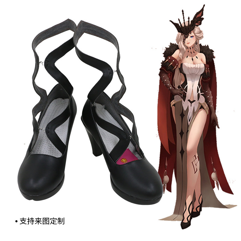 原神cos鞋定做愚人众十一执行官女士cosplay鞋子支持来图定制包邮