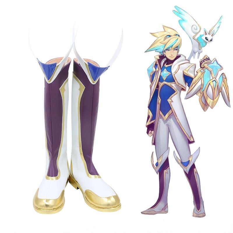 英雄LOL定做星之守护者EZ 伊泽瑞尔皮肤cosplay鞋来图定制