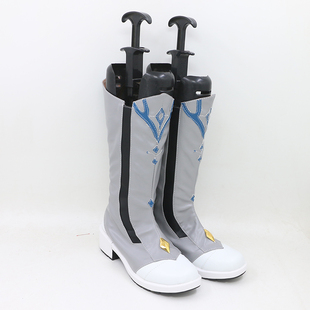 原神服达达利亚cos鞋定做 冬极白星cosplay动漫演出鞋