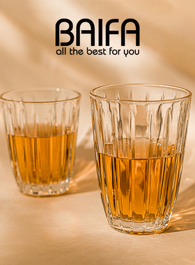 ins风咖啡玻璃杯咖啡杯澳白杯家用美式透明早餐杯 拿铁杯威士忌杯