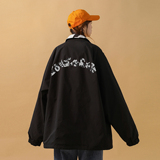 中性風(fēng)雙面穿奶牛夾克外套寬松愛(ài)心標(biāo)情侶上衣女H656P88女類，女裝短外套，電商A341