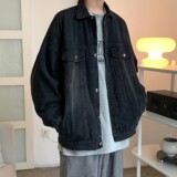 情侣装春装牛仔外套宽松炒花色水洗情侣夹克H657P88男类，男装夹克，电商A341