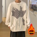 主推港风潮卡通动漫圆领套头加厚情侣卫衣H651-1P45男类，男装卫衣，电商A341