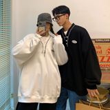 21情侣装秋装男女情侣卫衣学院风宽松V领外套H641P45男类控58，男装卫衣，电商A341