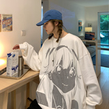 主推中性新品潮卡通动漫圆领套头情侣卫衣H651P38女类，女装卫衣/绒衫，电商A341