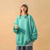 中性风2022年秋装断勾宇航员情侣卫衣大码外套H642P33女类，女装卫衣/绒衫，电商A341
