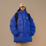 高品质可直播冬装克莱因蓝连帽加厚中性棉衣外套H702P138女类，女装棉衣/棉服，电商A341