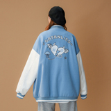 主推中性毛呢拼接PU皮棒球服毛巾绣情侣夹克棉衣H678P118男类，男装棉衣，电商A341