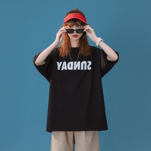 中性風(fēng) 女裝寬松字母印花情侶短袖T恤ins半袖上衣 H628 P30 女類圖片