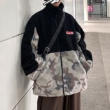 冬装新品羊羔毛拼接情侣棉服ins外套宽松H593P118女类，女装棉衣/棉服，电商A341