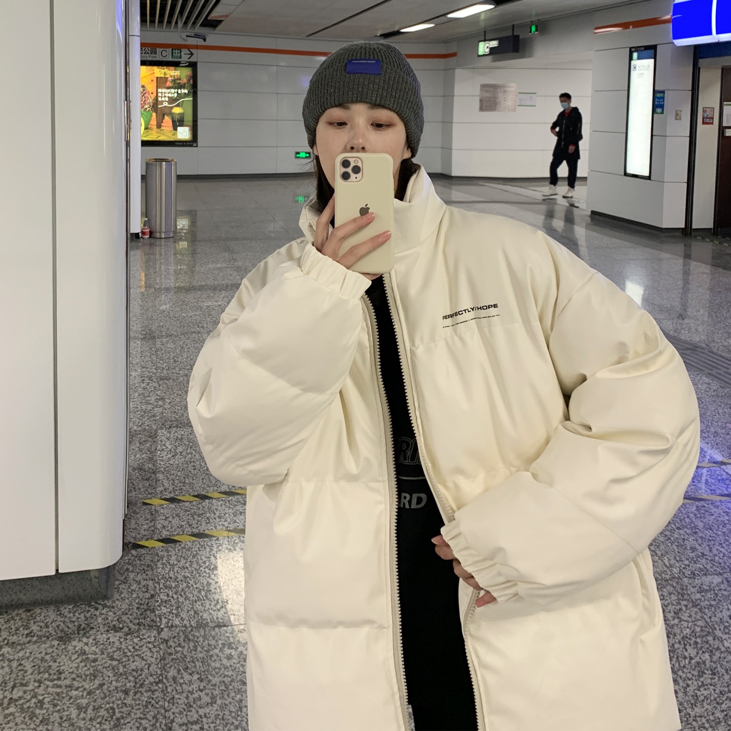 冬装ins印花情侣皮棉衣羽绒棉外套加厚棉服H597P118女类,女装棉衣/棉服,电商A341