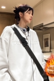 wassuphappy美式圆领卫衣男秋冬季2025新款潮牌字母无帽休闲外套，男装卫衣，电商A341