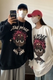 2022情侣装秋装新品卡通印花情侣卫衣外套上衣H763P48男，男装卫衣，电商A341