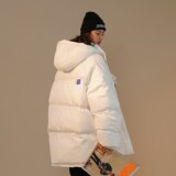 高品质可直播冬装克莱因蓝连帽加厚中性棉衣外套H702P138女类，女装棉衣/棉服，电商A341