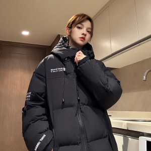 主推 美式撞色工装冲锋衣情侣棉服面包服连帽外套男女H911 P138图片