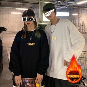 主推 涅槃重生七彩烫金情侣卫衣加厚外套大码 H551-1 P45 男类图片