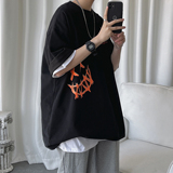 短句2023夏装小恶魔印花短袖T恤H606P35男类，男装T恤，电商A341