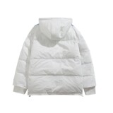 冬装印花连帽加厚保暖羽绒棉情侣棉衣外套H695P128女类，男装棉衣，电商A341