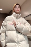 中性风美式鹿皮绒情侣羽绒棉服面包服棉衣外套男女H913P128，男装棉衣，电商A341