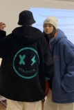 情侣装冬装羊羔毛绣花撞色情侣棉衣外套棉服H576P128女类，女装棉衣/棉服，电商A341