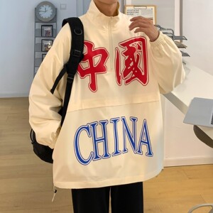 情侣装秋装 印花外套港风夹克宽松上衣 H649 P88 男类控108图片