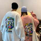 2021情侣装新款卡通涂鸦情侣卫衣女宽松大码外套H643P38女类，女装卫衣/绒衫，电商A341