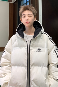 直播品质主推 美拉德羽绒棉服加厚面包服棉衣连帽外套男 H916P128图片