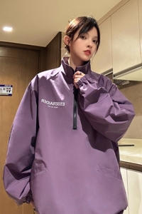 中性风 冲锋衣骑行服半开领立领夹克户外机能风外套男女 H872 P78图片