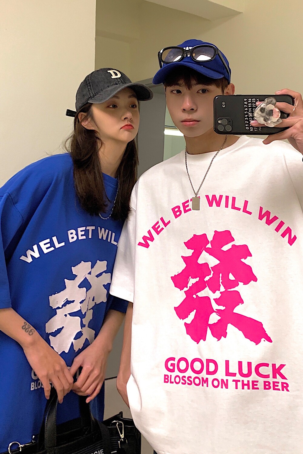 情侣装夏装发字印花情侣短袖T恤宽松大码上衣体恤H715P30男类,男装T恤,电商A341