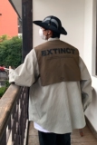 主推潮条纹假两件长袖情侣衬衫工装衬衣H753P78控98男，男装衬衫，电商A341