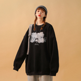 中性风秋装潮牌太空人字母印花情侣卫衣外套H650P38女类，女装卫衣/绒衫，电商A341