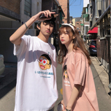 情侣装新品卡通动漫情侣短袖T恤衫大码重磅上衣H846P28，男装T恤，电商A341
