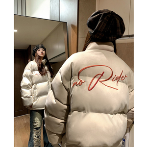 中性风 美式鹿皮绒情侣羽绒棉服面包服棉衣外套男女 H913 P128图片
