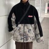 冬装新品羊羔毛拼接情侣棉服ins外套宽松H593P118女类，女装棉衣/棉服，电商A341