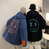 情侣装冬装羊羔毛绣花撞色情侣棉衣外套棉服H576P128男类，男装棉衣，电商A341