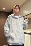 主推中性风美式复古加绒加厚情侣卫衣拼接外套上衣男女H905P78，男装卫衣，电商A341