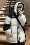 主推美式撞色工装冲锋衣情侣棉服面包服连帽外套男女H911P138，男装棉衣，电商A341