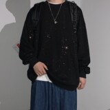 2022情侣装中性满天星宽松闪光情侣卫衣外套男H546P38男类，男装卫衣，电商A341