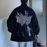 情侣装冬装羊羔毛印花卡通动漫情侣棉衣加厚外套H685P118男类，男装棉衣，电商A341
